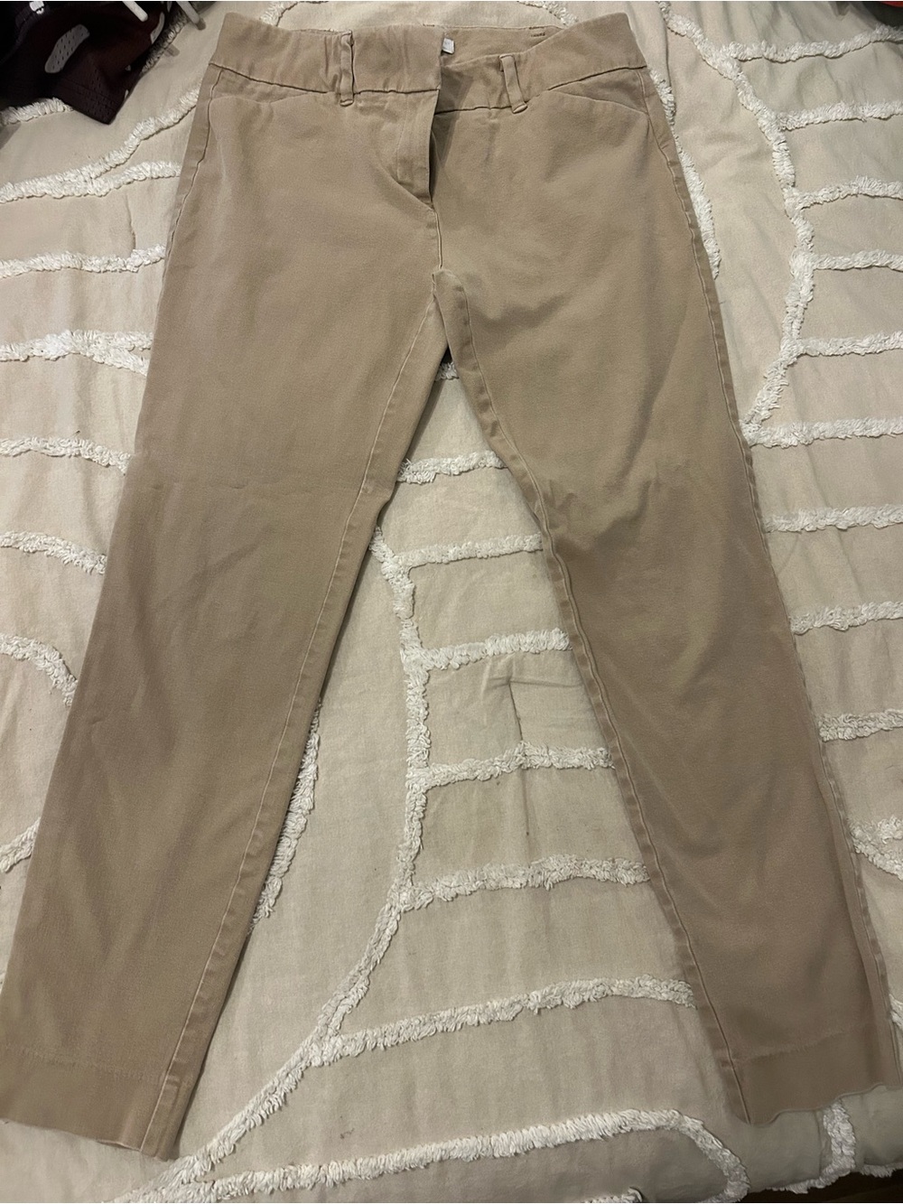 New York & Company Women's Cropped Khaki Chino Pants - Picture 2 of 7